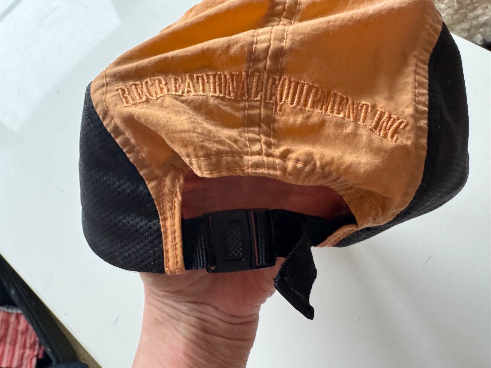 REI Sun Cap Orange One Size Lightweight Hiking Trail