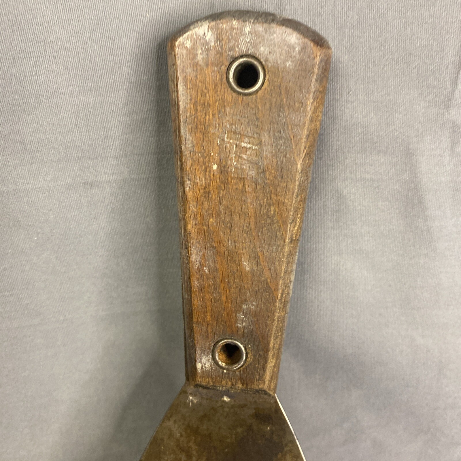 Vintage Red Devil Putty Knife Scraper Wood Handle USA 3”