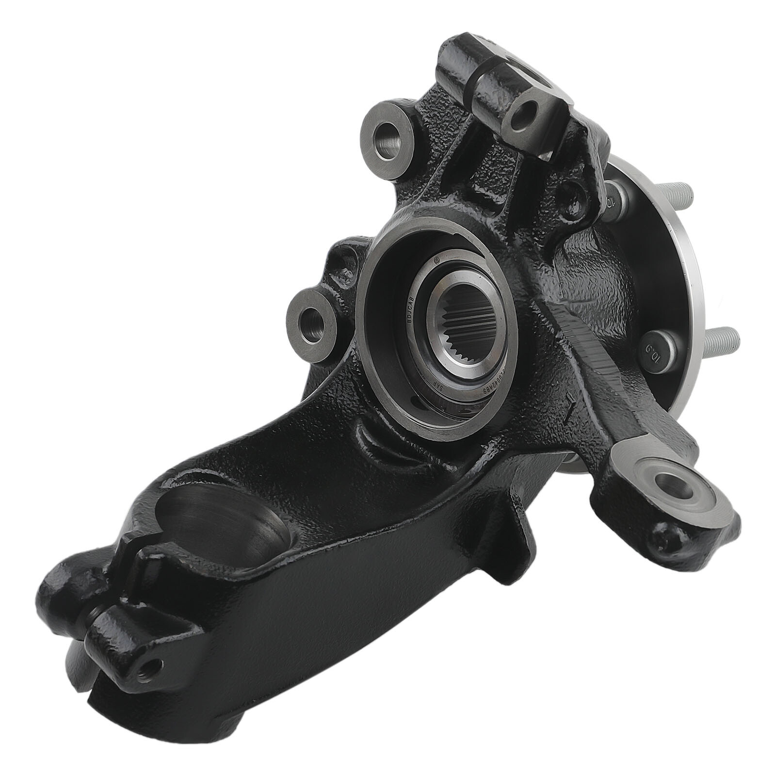 Pair Front Steering Knuckle&Wheel Bearing Hub Assembly Black For Ford Focus 2.0L