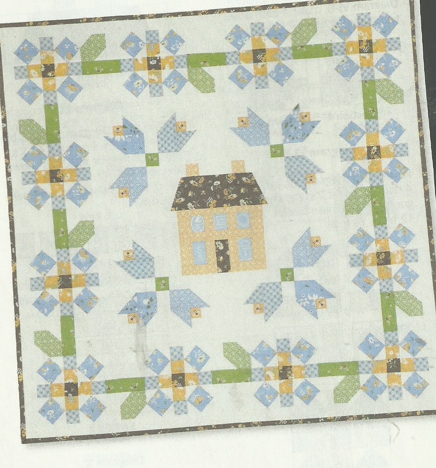 B0380  SPRING HOUSE WALLHANGING  QUILT PATTERN/INSTRUCTIONS