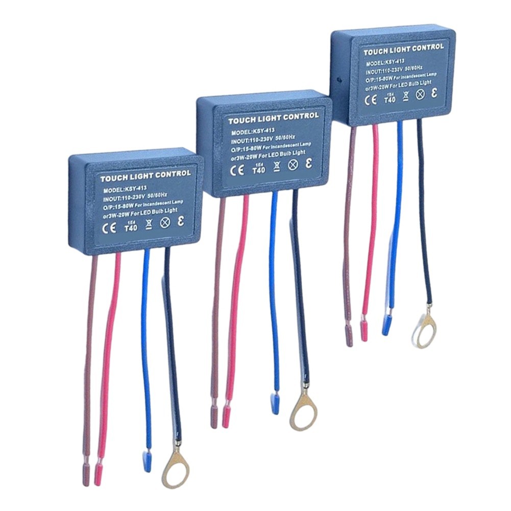 3-Piece LED Lighting Touch Dimmer Controller Driver for Home Desk Lamps