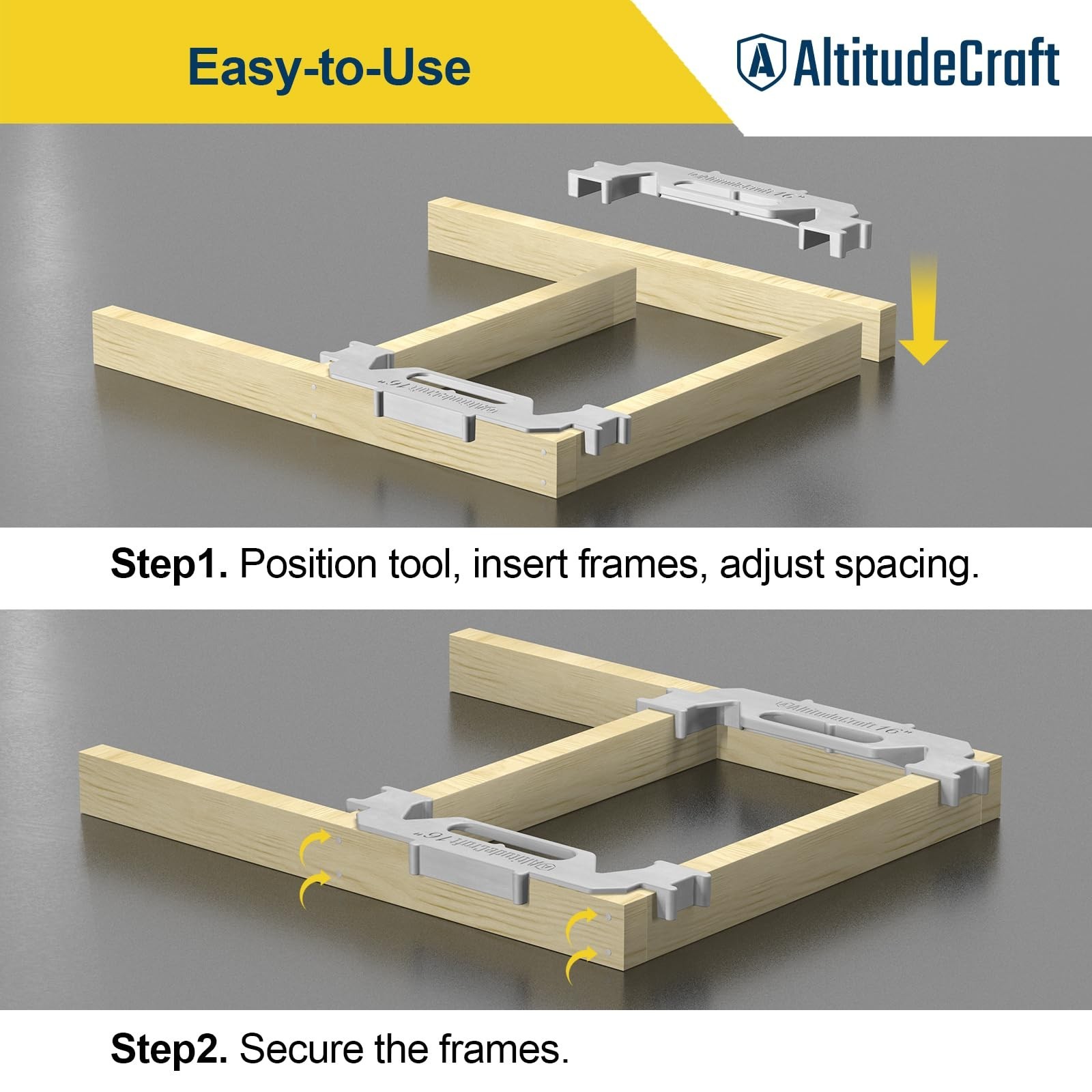 16" Framing Stud Layout Tool - Precision Wall Stud Jig for 16" On-Center Framing