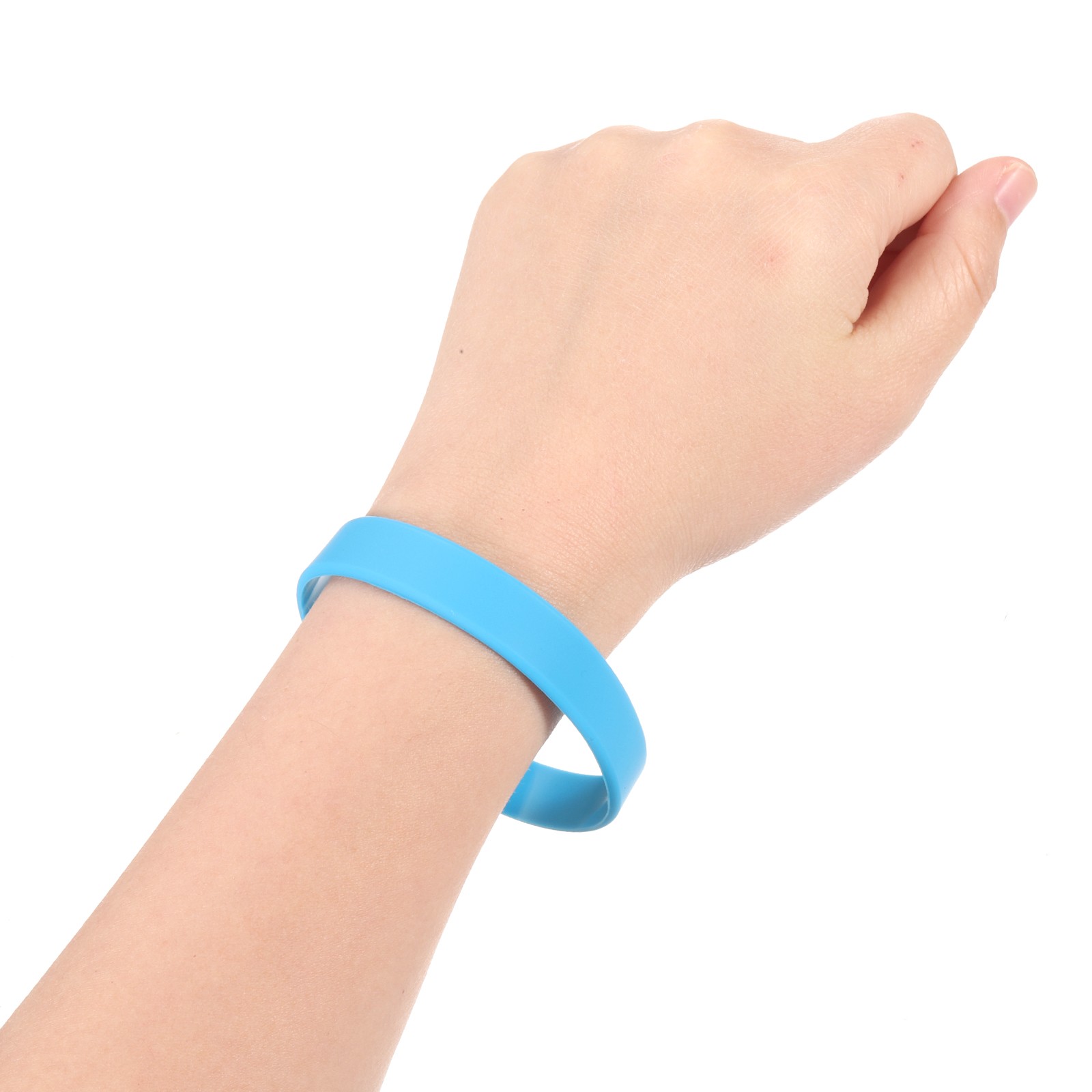 3Pcs Bracelets Wristbands 1/2 Inch Width 8.5" Length Light Blue