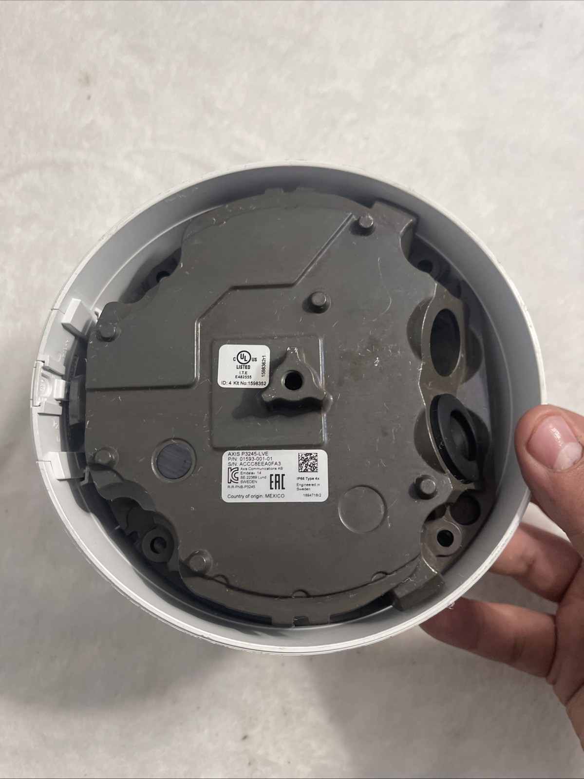 Axis Communications P3245-LVE Network Dome Security Camera P/N: 01593-001-01