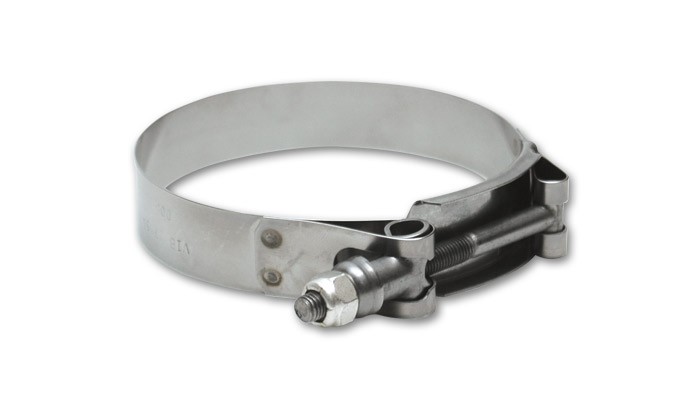 Vibrant 2787 Stainless Steel T-Bolt Clamps Pack of 2 - Size Range 1.29 to 1.43in