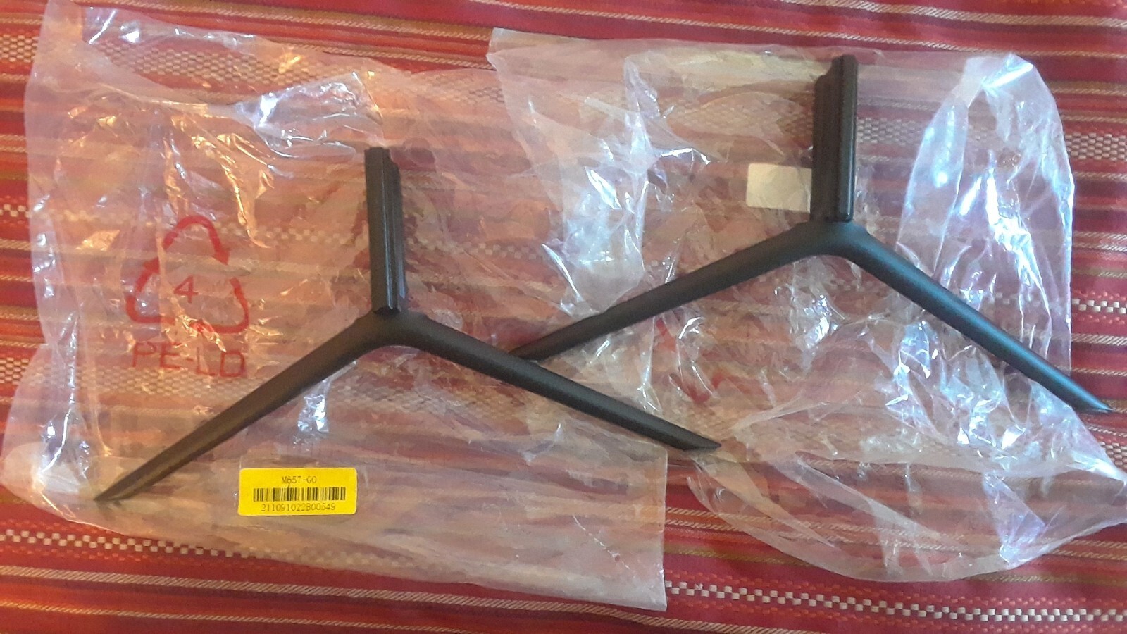 Vizio Tv stand legs 1712 1200 2110 171212002110 m657-G0 w screws I SHIP FAST
