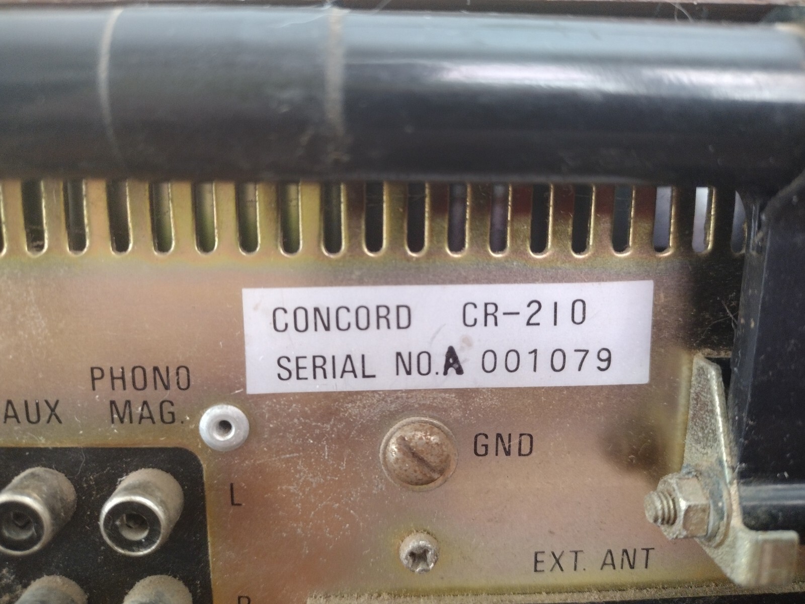 Concord CR-210A AM/FM Stereo Receiver