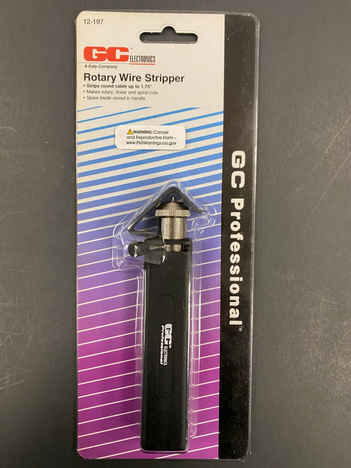 GC 12-197 - Round Cable Rotary Stripper/Splitter - Up to 1.75" Diameter - Coax