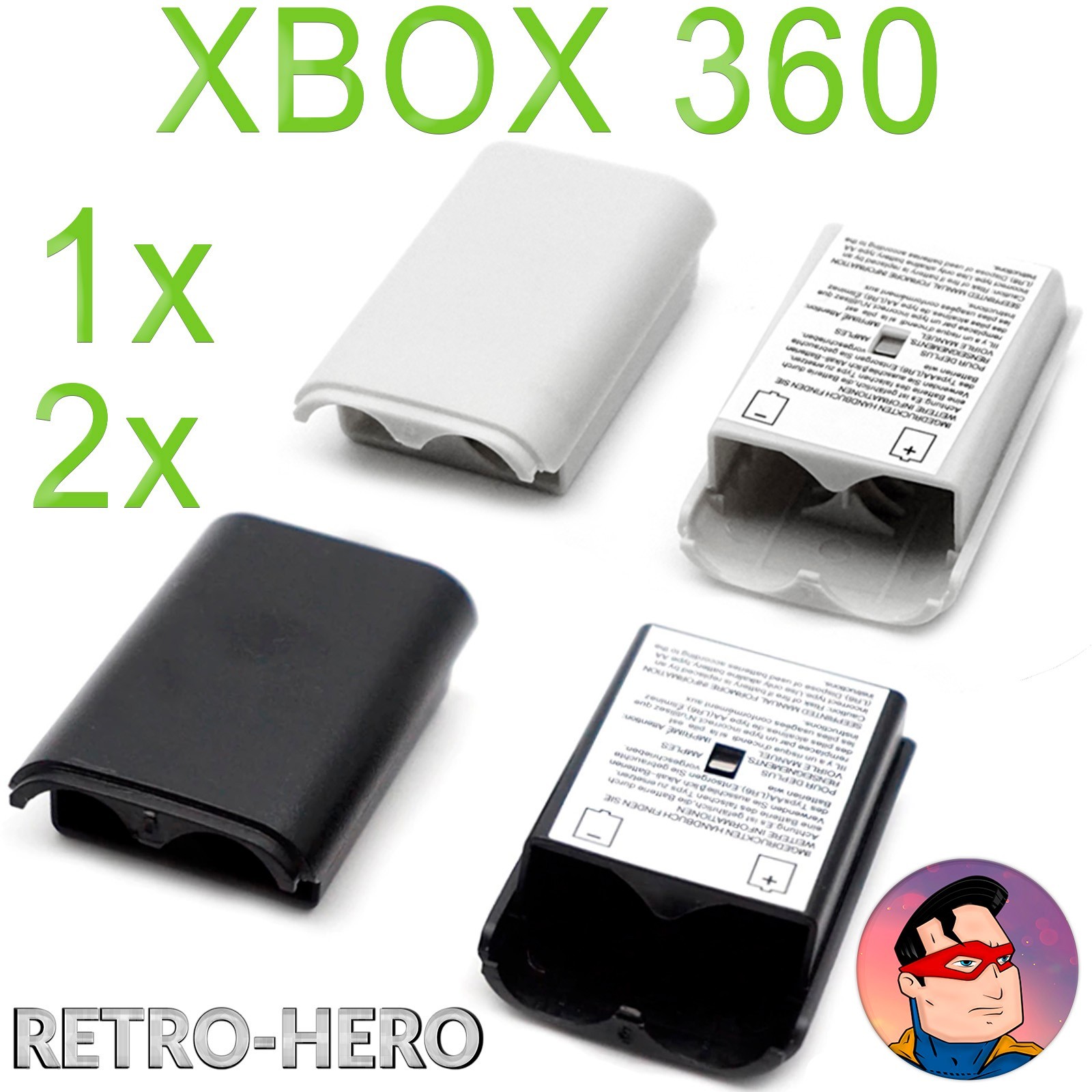 Battery compartment lid for Xbox 360 battery controller battery cover pad battery flap