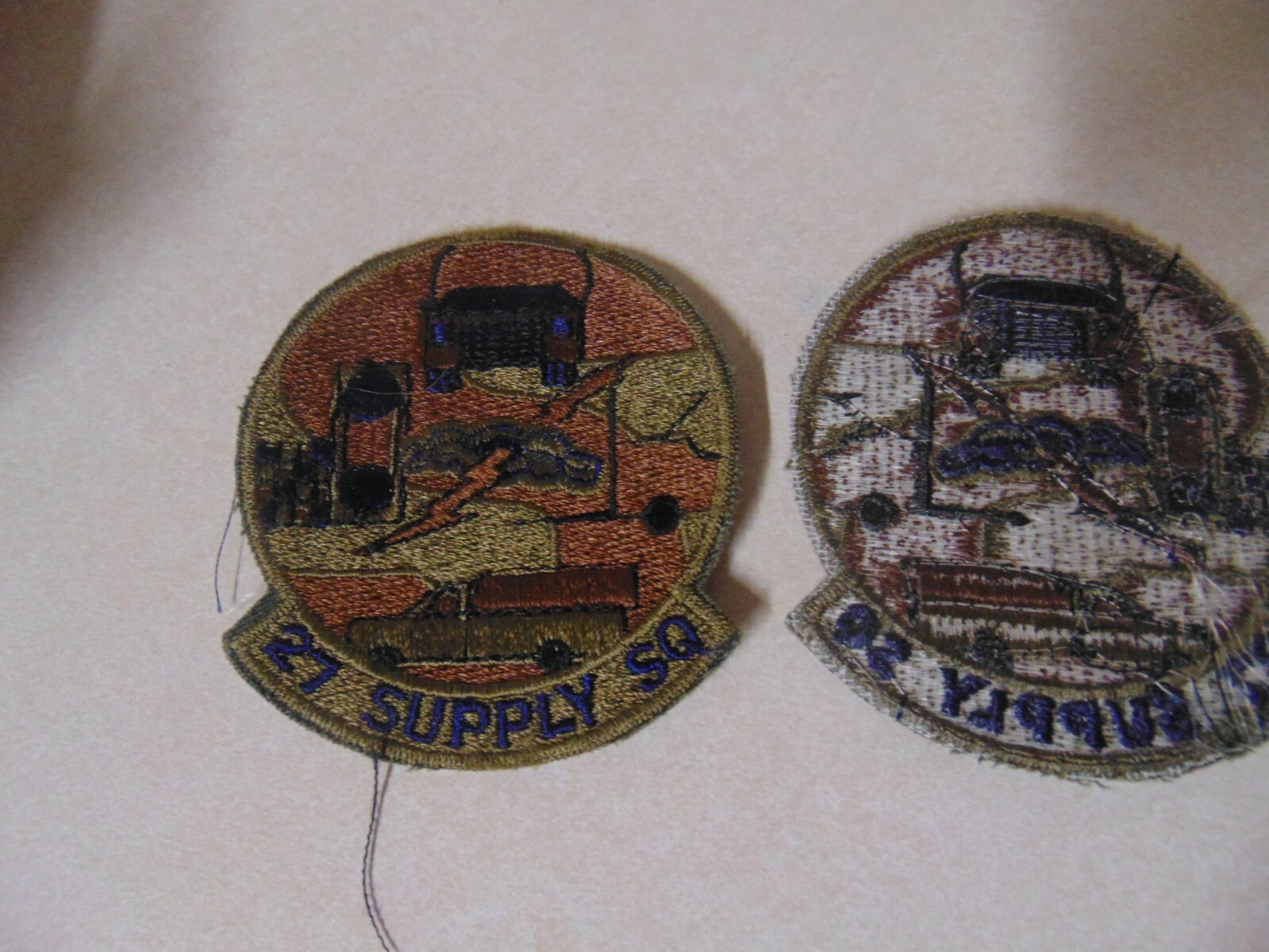 MILITARY PATCH SEW ON OLDER POCKET US AIR FORCE 27TH SUPPLY SQUADRON