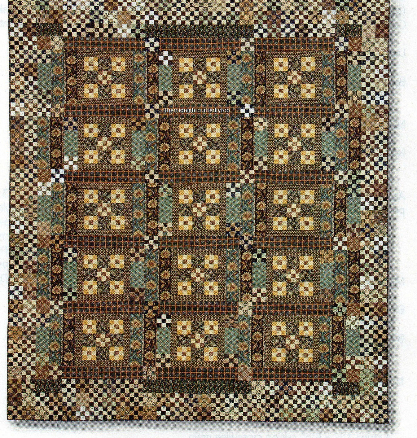 Sunny Nines Quilt Pattern Pieced SM