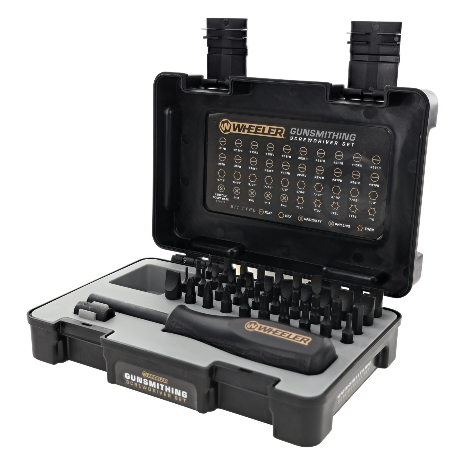 WHEELER 43 PIECE GUNSMITH DRIVER SET/LATCHING CASE 4001006 FAST FREE SHIPPING