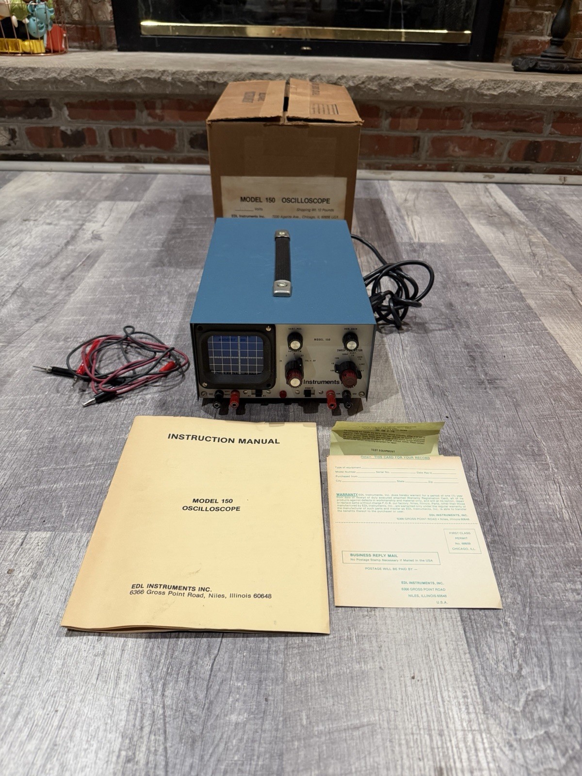 EDL Instruments Model 150 General Purpose Oscilloscope Vintage Lab Device-TESTED