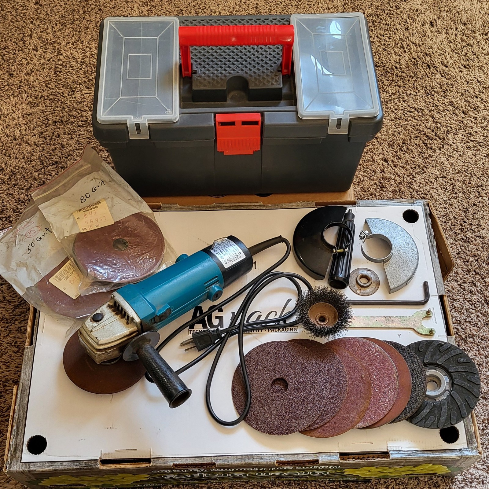 4 1/2 Angle Grinder S1M-115A with Toolbox