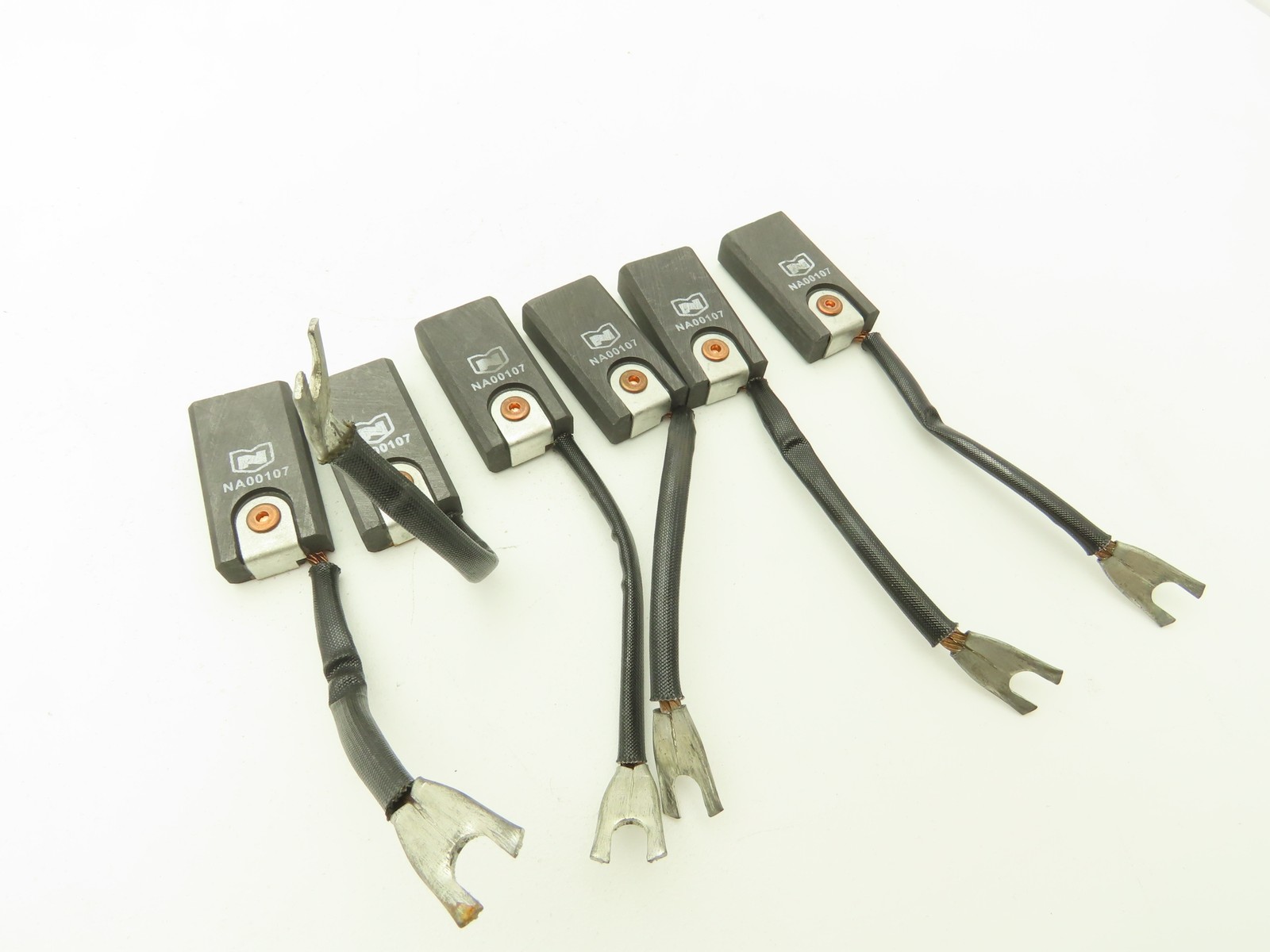 National NA00107 DC Motor Carbon Brush 1/2"x 1"Wx 1.90"L  Lot of 6