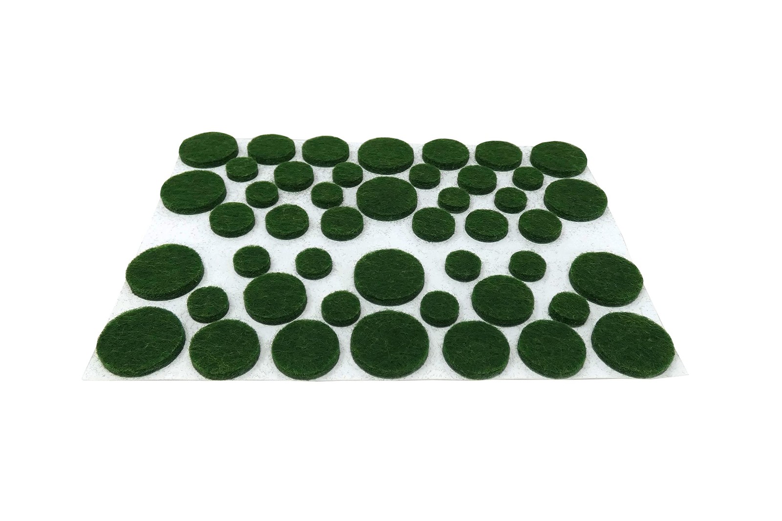 Green Self Adhesive Felt Surface Protectors Assorted Sizes