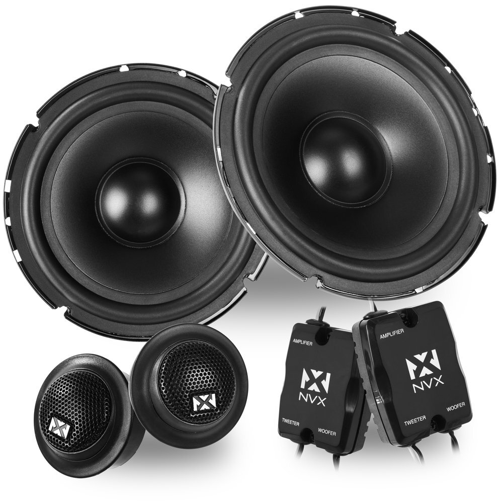 NVX NSP65KIT 600W Peak (200W RMS) 6.5" N-Series 2 Way Component Car Speakers