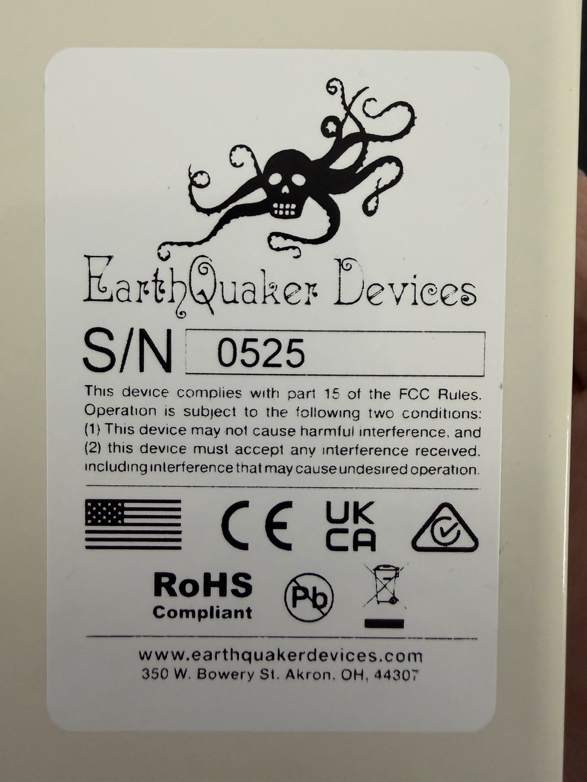 Earthquaker Devices Gary Automatic Pulse Width Modulation Fuzz and Dynamic