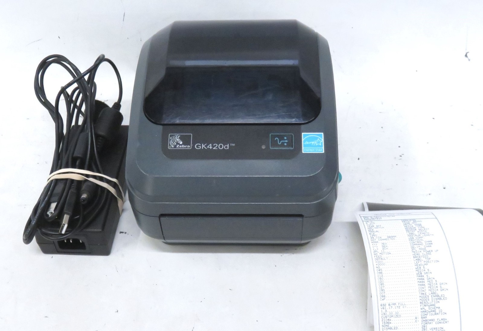 Zebra GK420d Label Printer * Tested Working * USB Ethernet