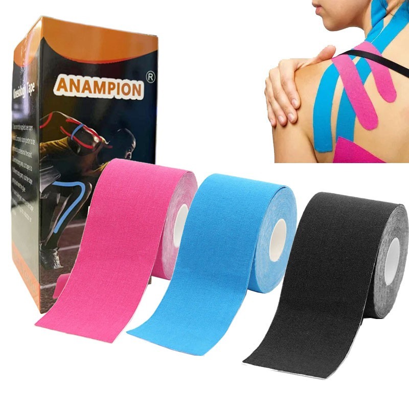 3Rolls Kinesiology Tape Uncut Waterproof Cotton Athletic Tape Sports Muscle Tape