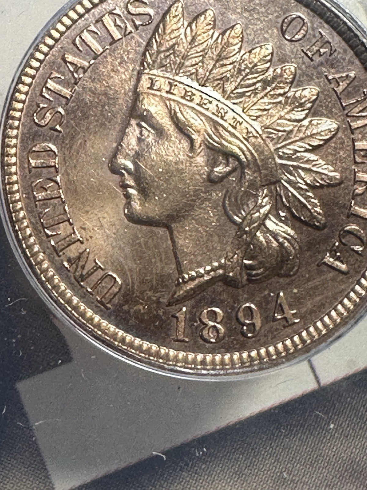 1894 Proof IHC Anacs PF64 RED Indian Head Cent