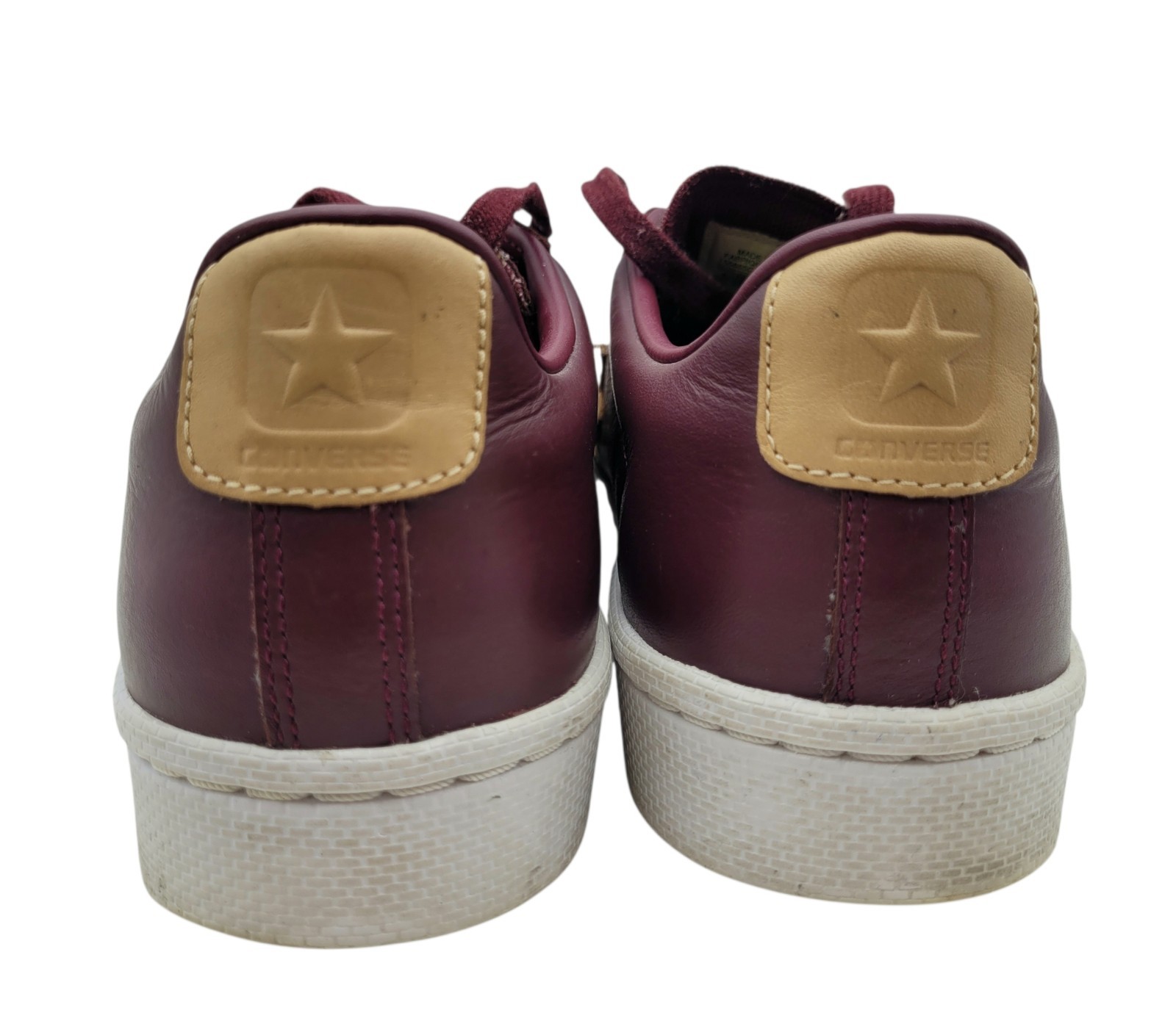 Mens Sz 9 Womens Sz 10.5 - Converse Pro Leather 76 Ox Deep Burgundy 155665C