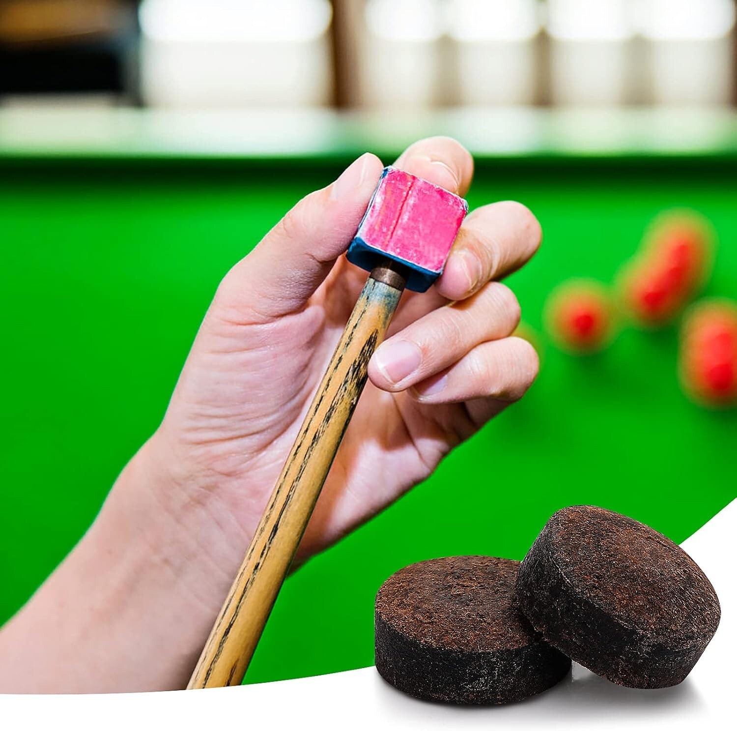 20PSC Pool Cue Tips 13Mm Billiard Pool Stick Tips Pool Cue Tips Replacement Kit