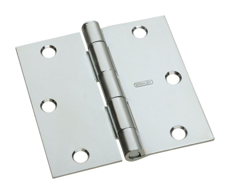 National Hardware N830-196 Zinc Cold Rolled Steel Square Corner Door Hinge 3 in.