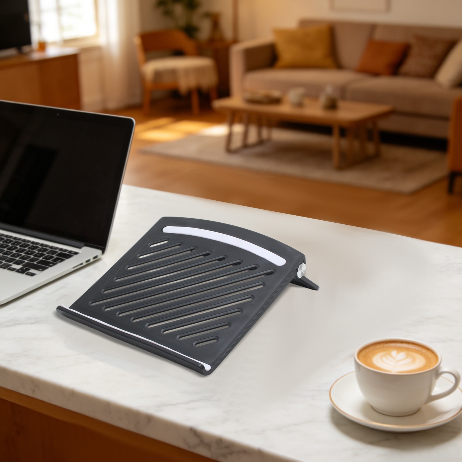 Adjutable Laptop Desktop Riser Holder Notebook heat dissipation Stand 9.65x9.65"