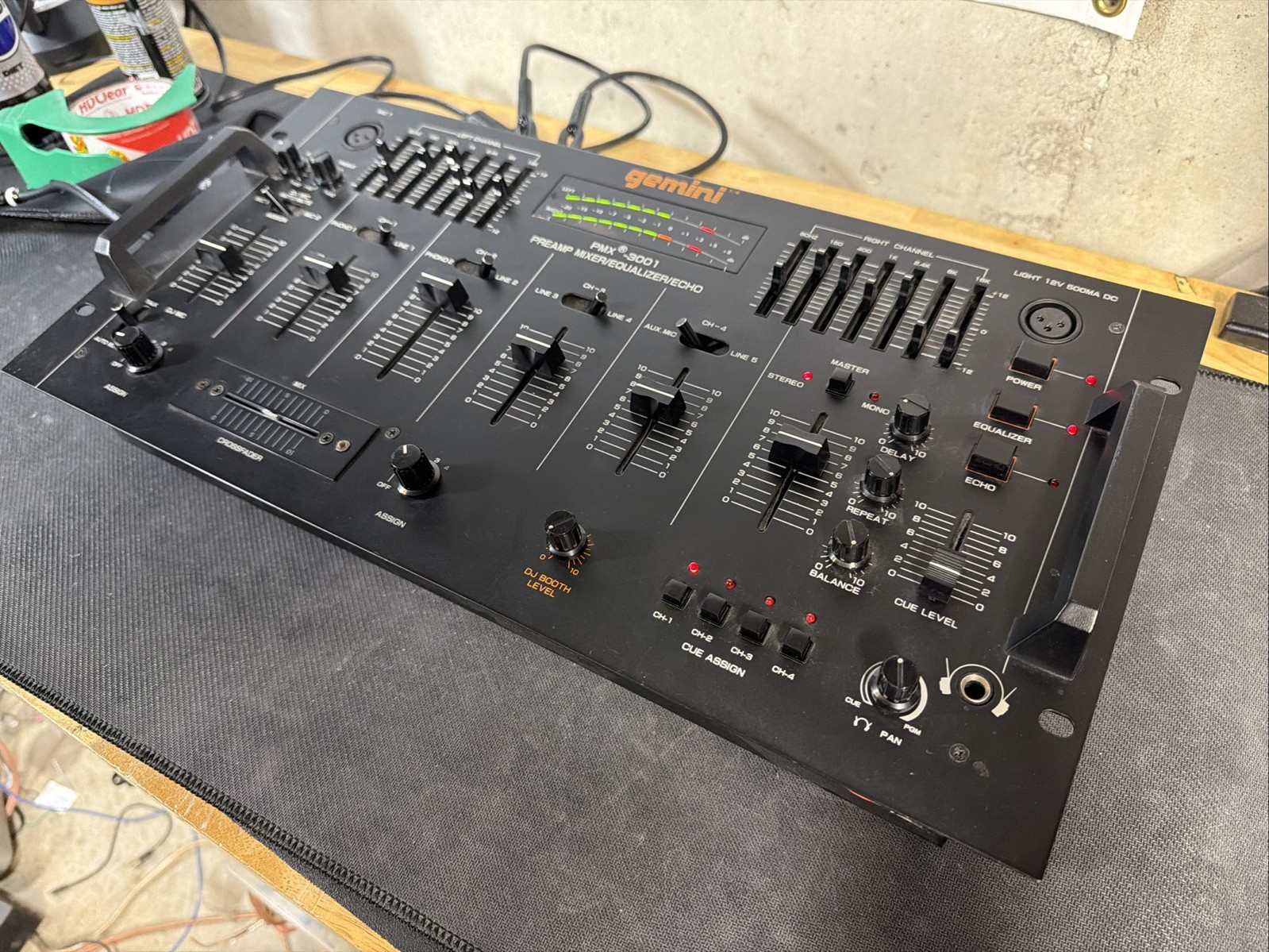 READ! Gemini PMX-3001 PREAMP MIXER EQUALIZER ECHO DJ Fast USA Ship! 3000 Echo