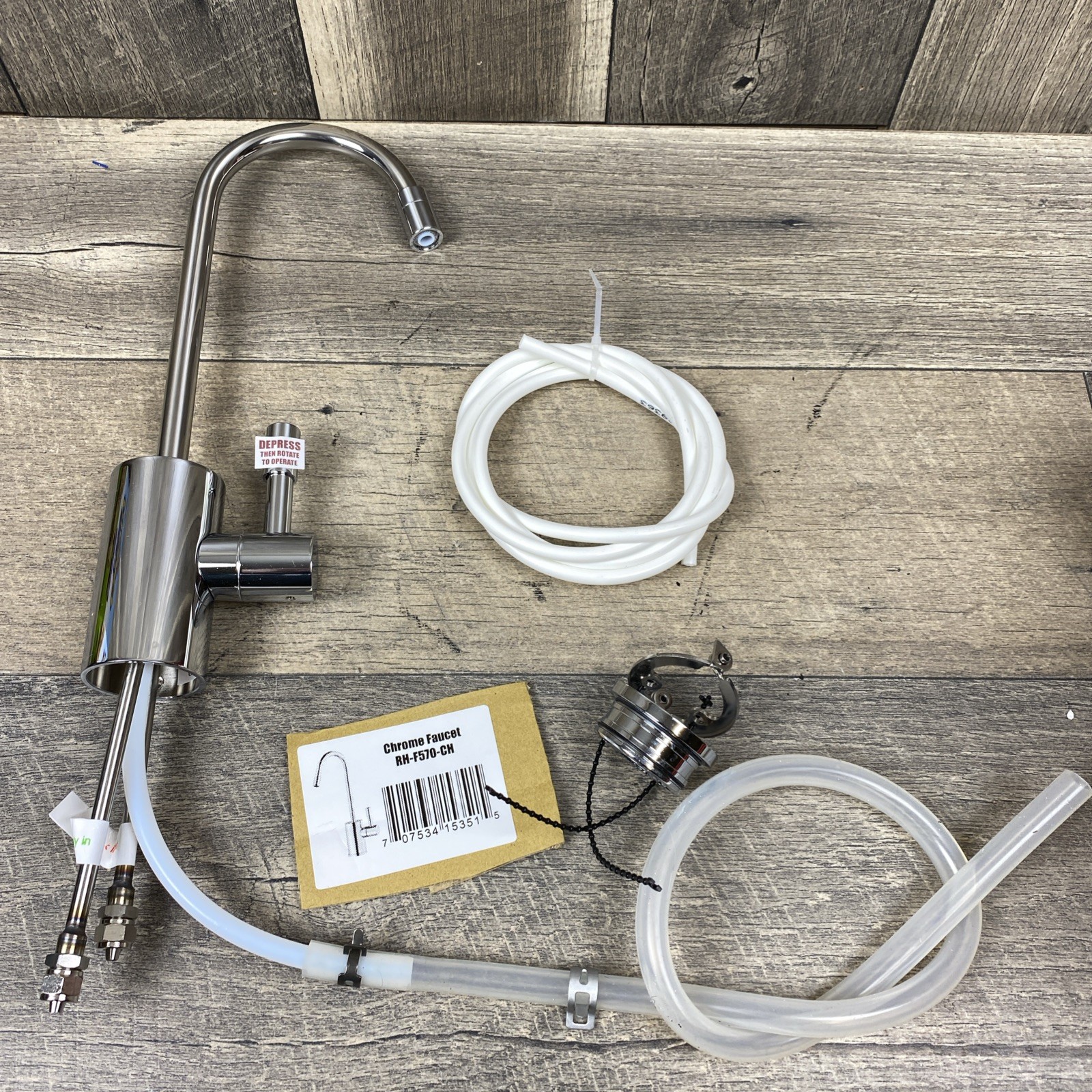 READY HOT 42-RH-F570-CH Polished Chrome Hot Water Faucet for Water Tanks,