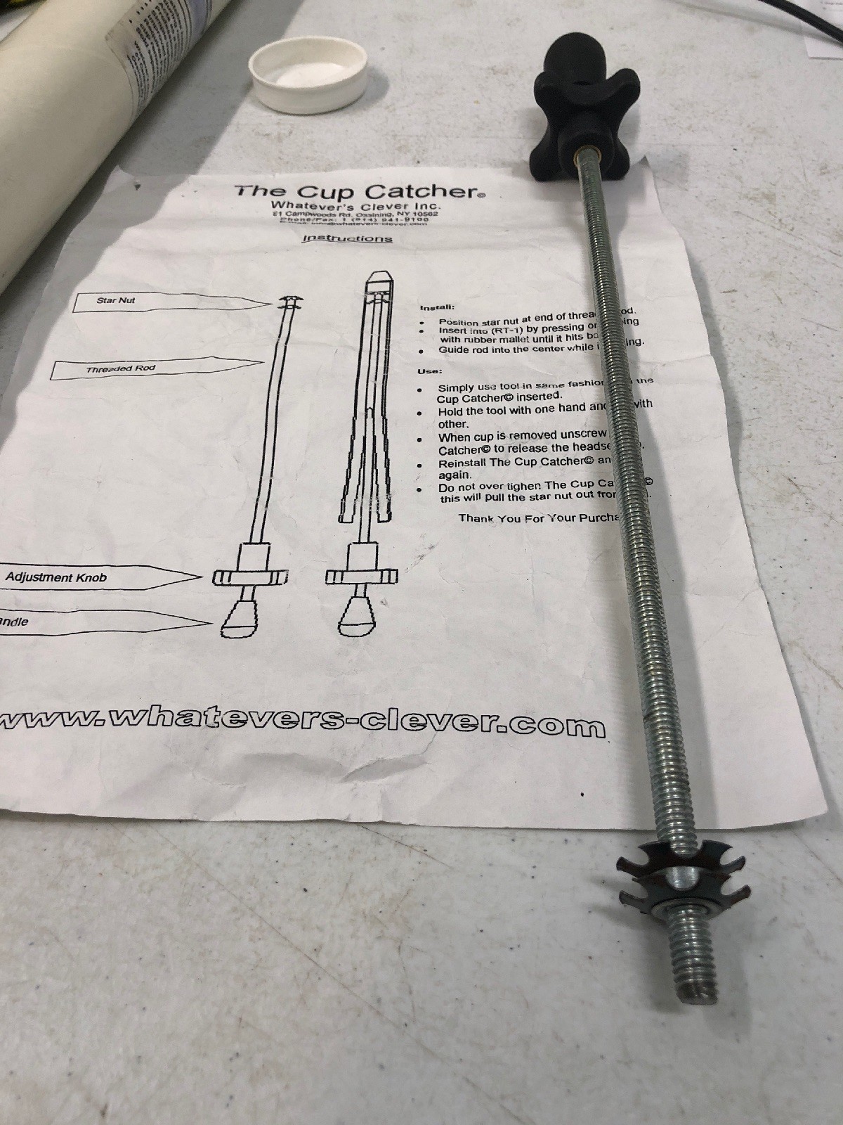 NEW Headset Cup Catcher, Requires Park RT-1 Cup Removal Tool
