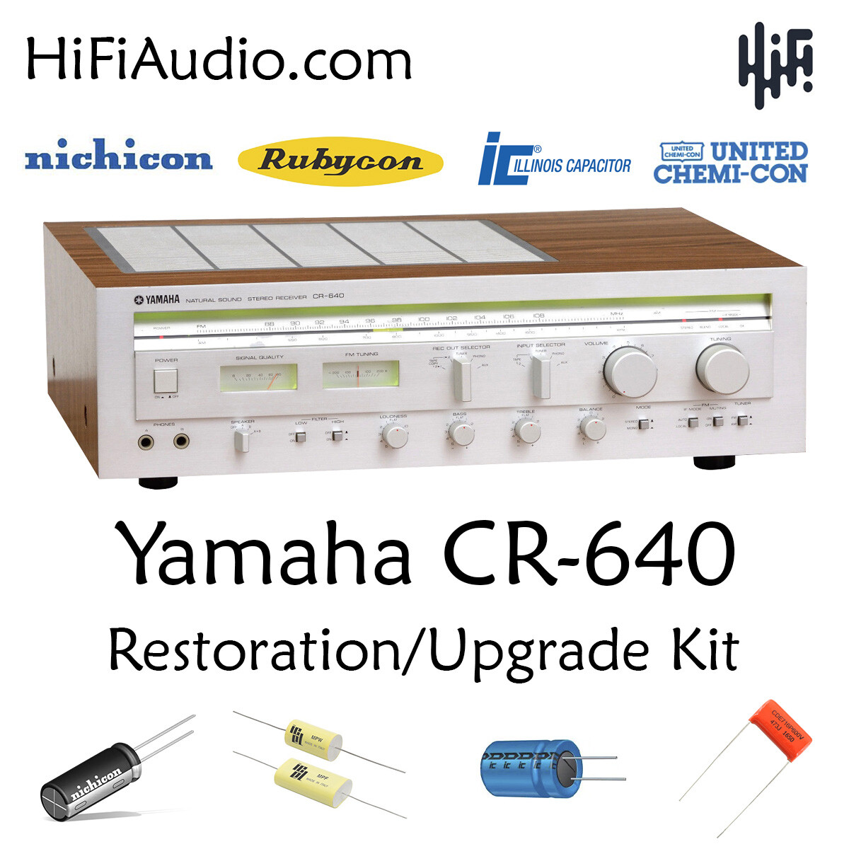 Yamaha CR-640 rebuild restoration recap upgrade kit repair capacitor