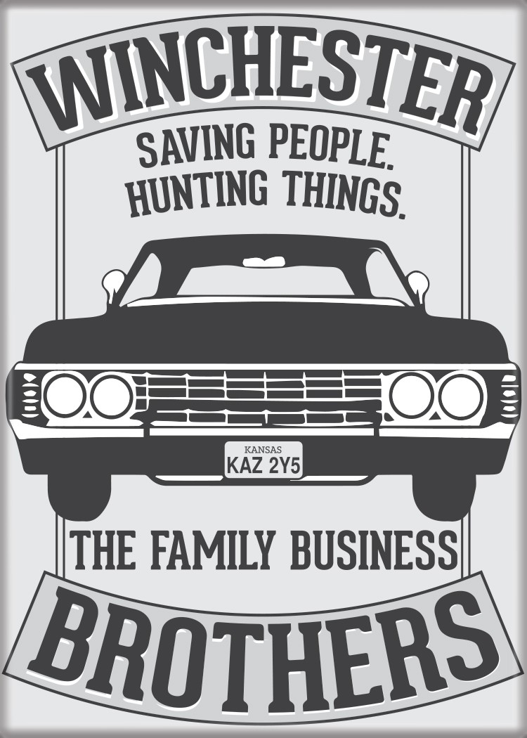 Supernatural TV Series The Family Business Art Refrigerator Magnet NEW UNUSED