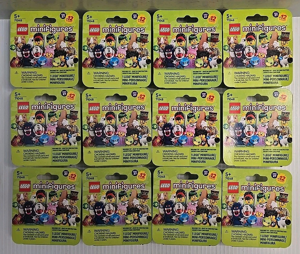 Complete Set 12 Lego Series 27 CMF 71048 New Wolfpack, Steampunk, Pirate