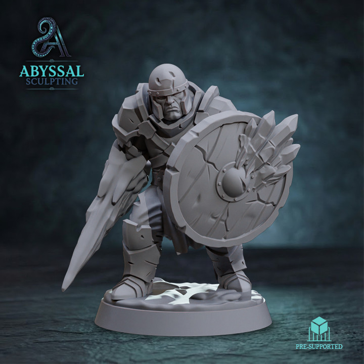 Dungeons and Dragons - Playable Character - Male Orc Thrall Ice Warrior, Fighter