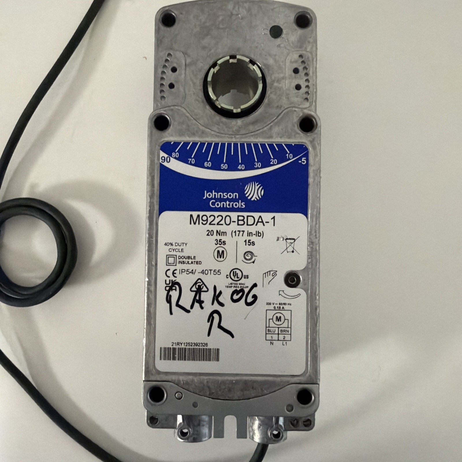 Johnson Controls M9220-BDA-1 Actuator