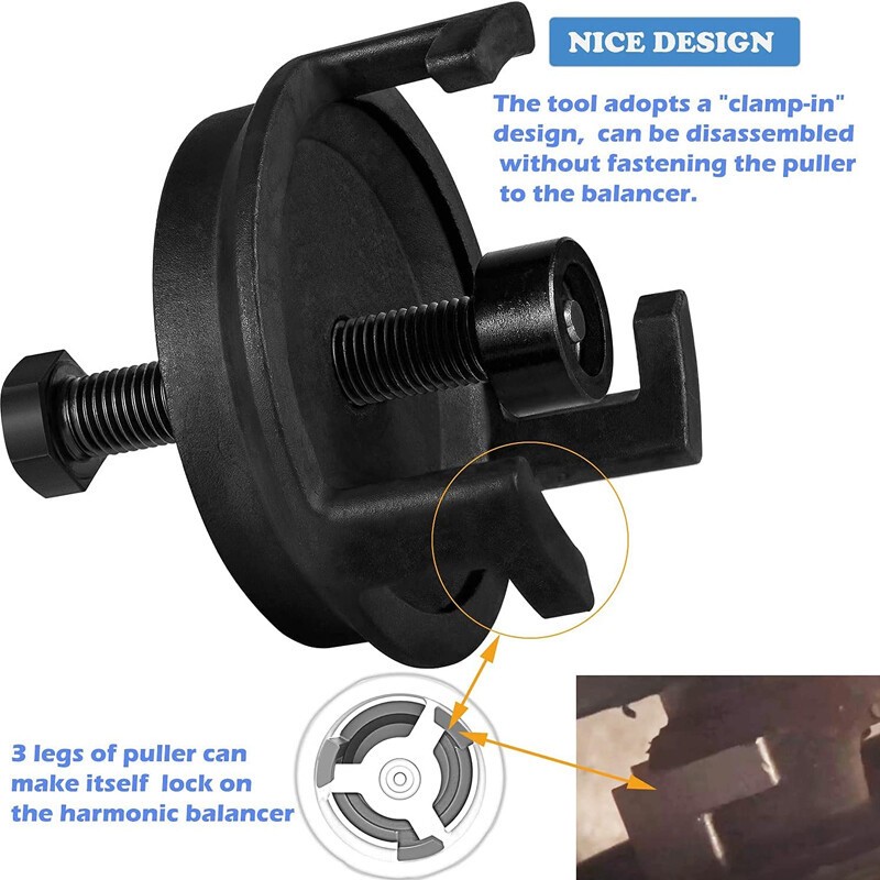 25264 Harmonic Balancer Puller For gm Dodge Jeep Chrysler Crank Pulley Puller