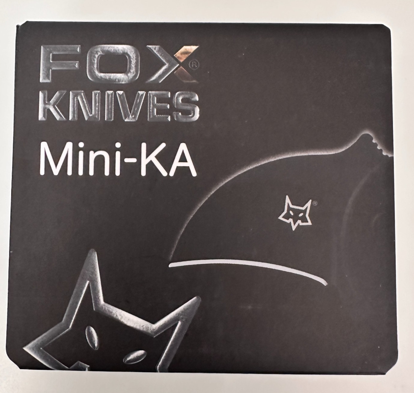 FOX KNIVES Mini-KA Folding FX-535 BL Knife 1" Stainless Blade Blue Grip