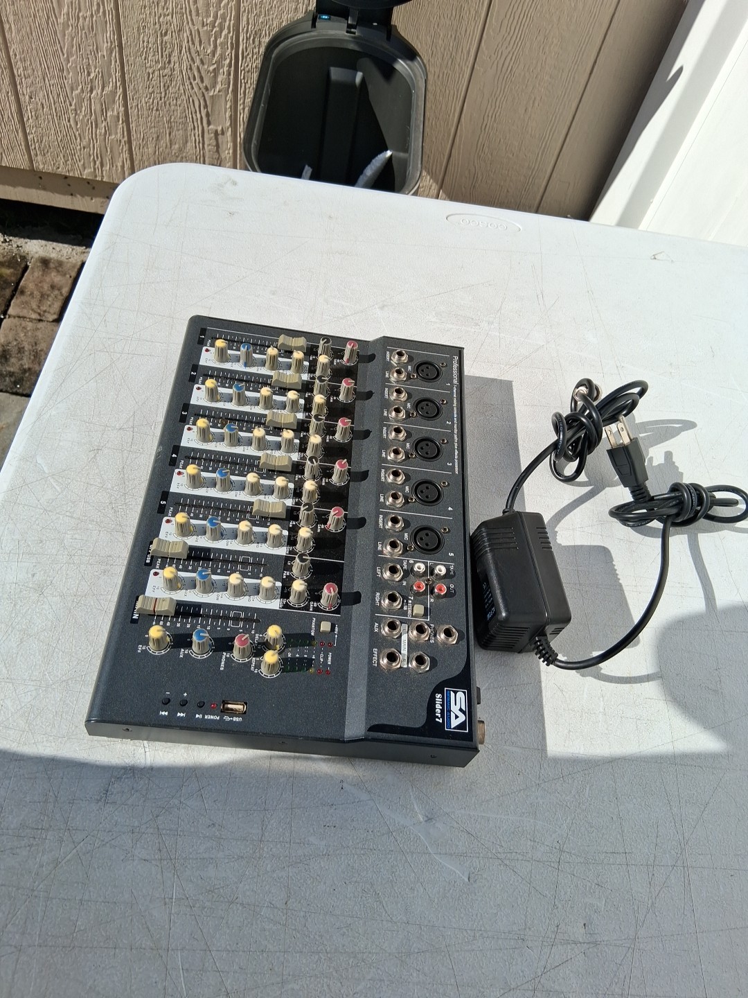 Seismic Audio SA Slider 7 Professional Mixing Console