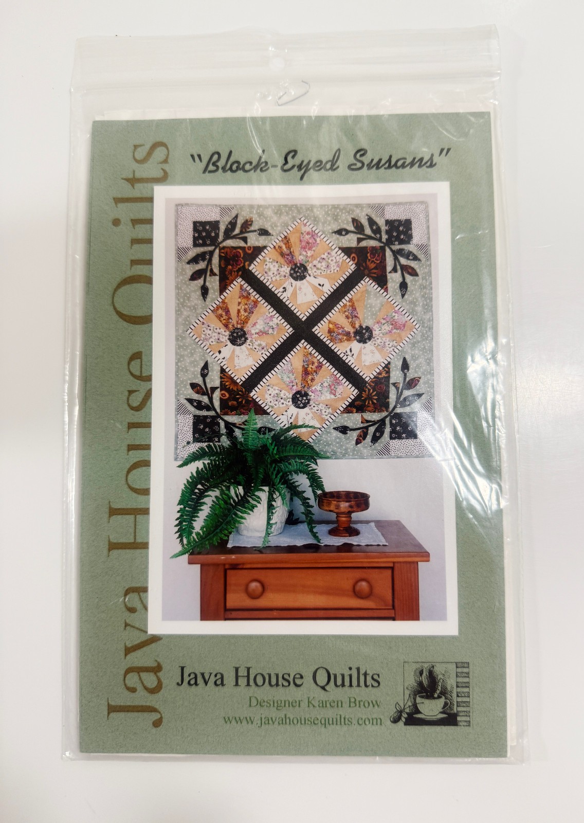 Block-Eyed Susans Quilt Java House Quilts #131 Pattern Uncut
