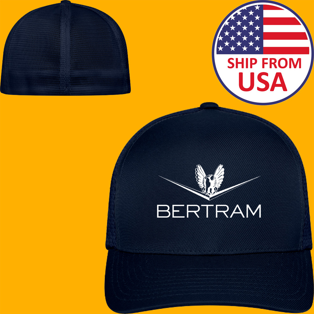 Bertram Boats Navy Hat Baseball Cap Size S/M and L/XL
