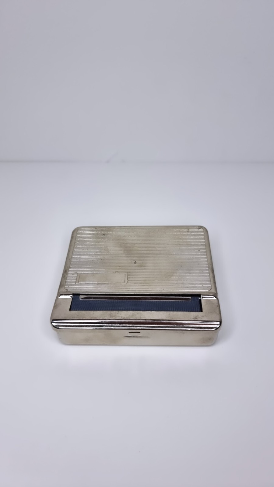 Automatic Cigarette Smoking Machine Metal Box For Tobacco Roller (Silvery)