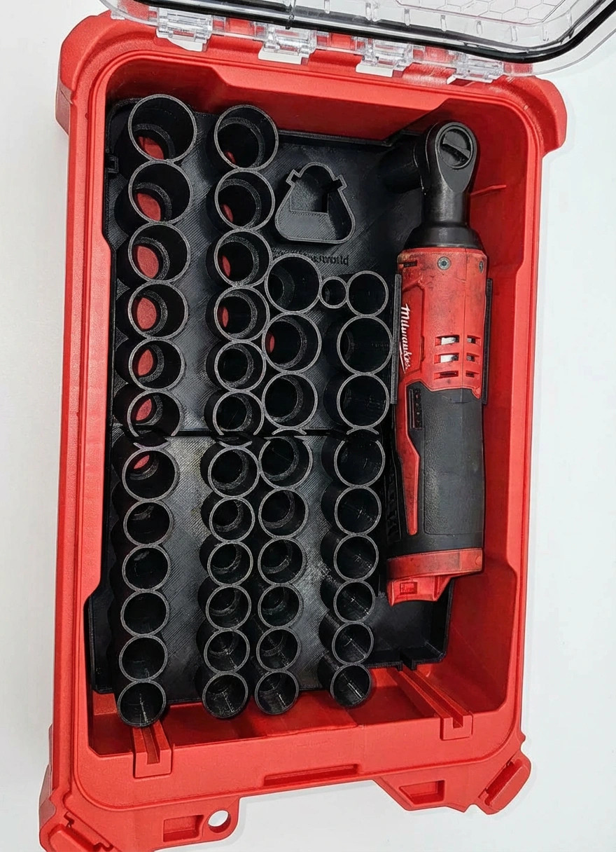 M12 Ratchet & Socket Set Insert Fits Milwaukee PACKOUT 8435 2457 2557 2567