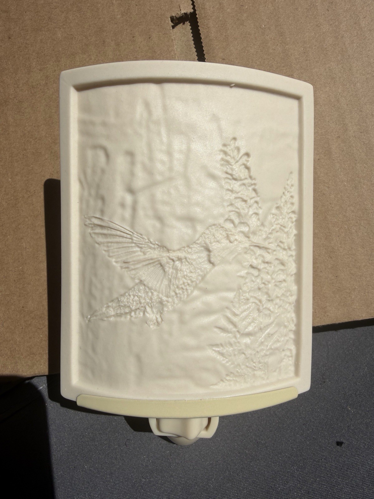 The Porcelain Garden Lithophane NightlightHandcrafted Porcelain Hummingbird