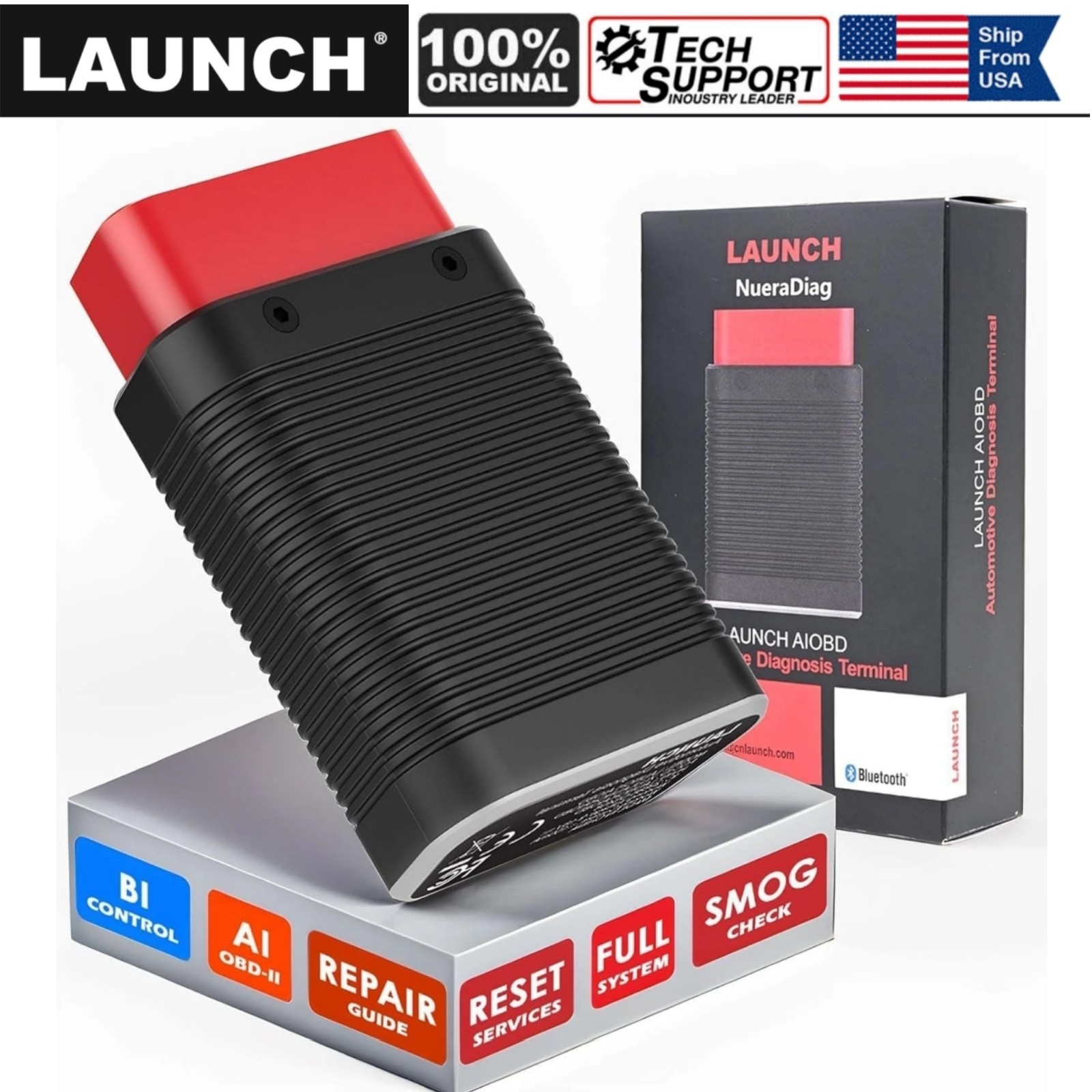LAUNCH AIOBD (NueraDiag) Full System Diagnostic Scanner for iOS and Android