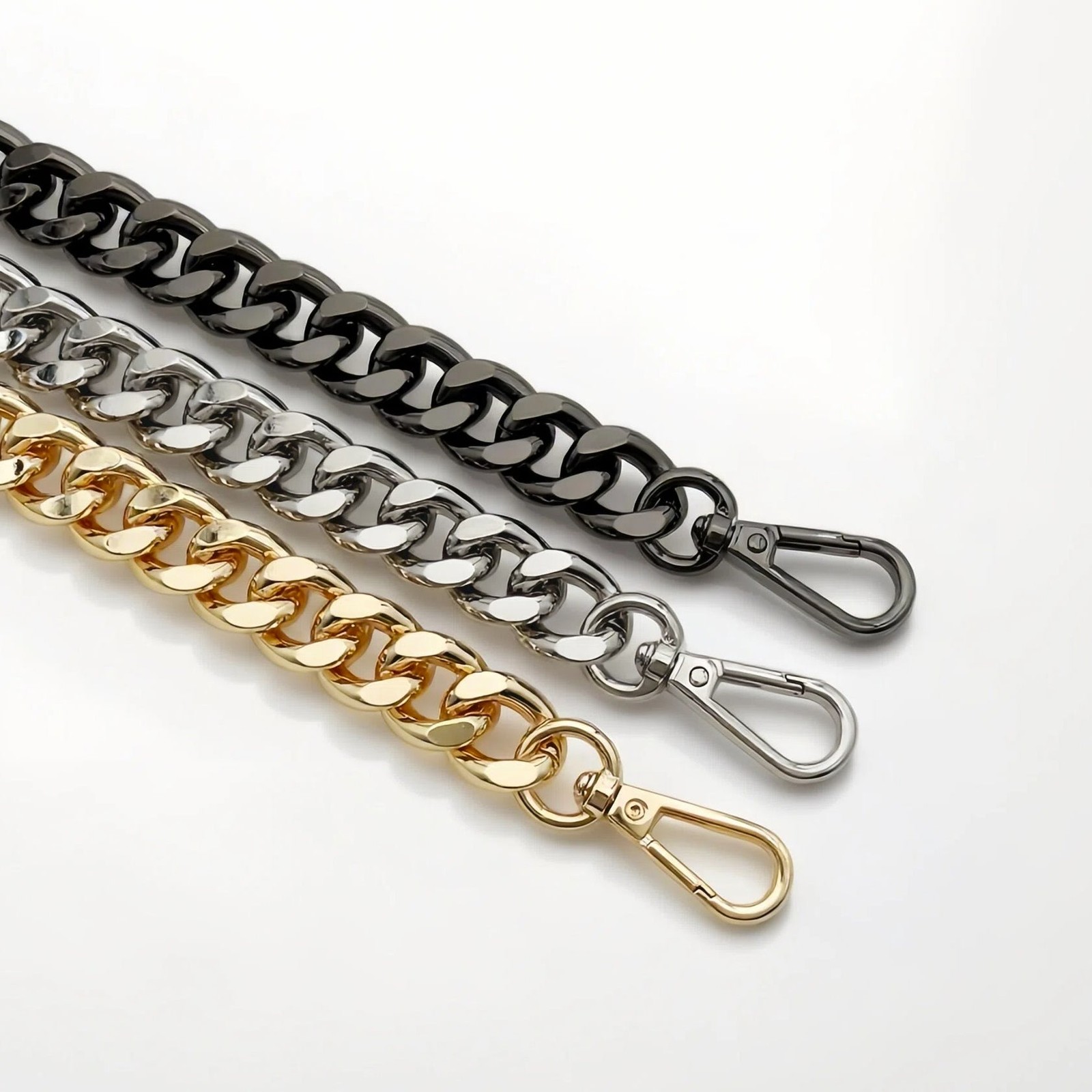 Thick Chain Purse Strap - Chunky Metal Chain for Handles, Shoulder & Crossbody