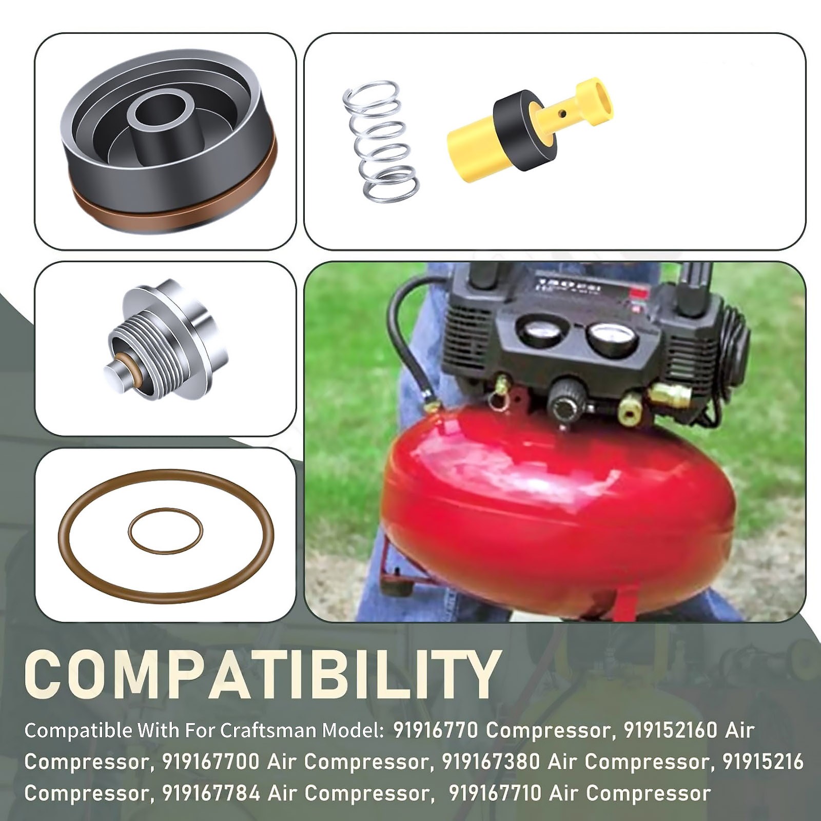 Easy Install Air Compressor Regulator Repair Kit For DeWalt D55146 / D55155