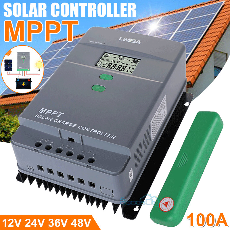 5200W 100A Solar Charge Controller 12V/24V/36V/48V Solar Panel PV Regulator NEW