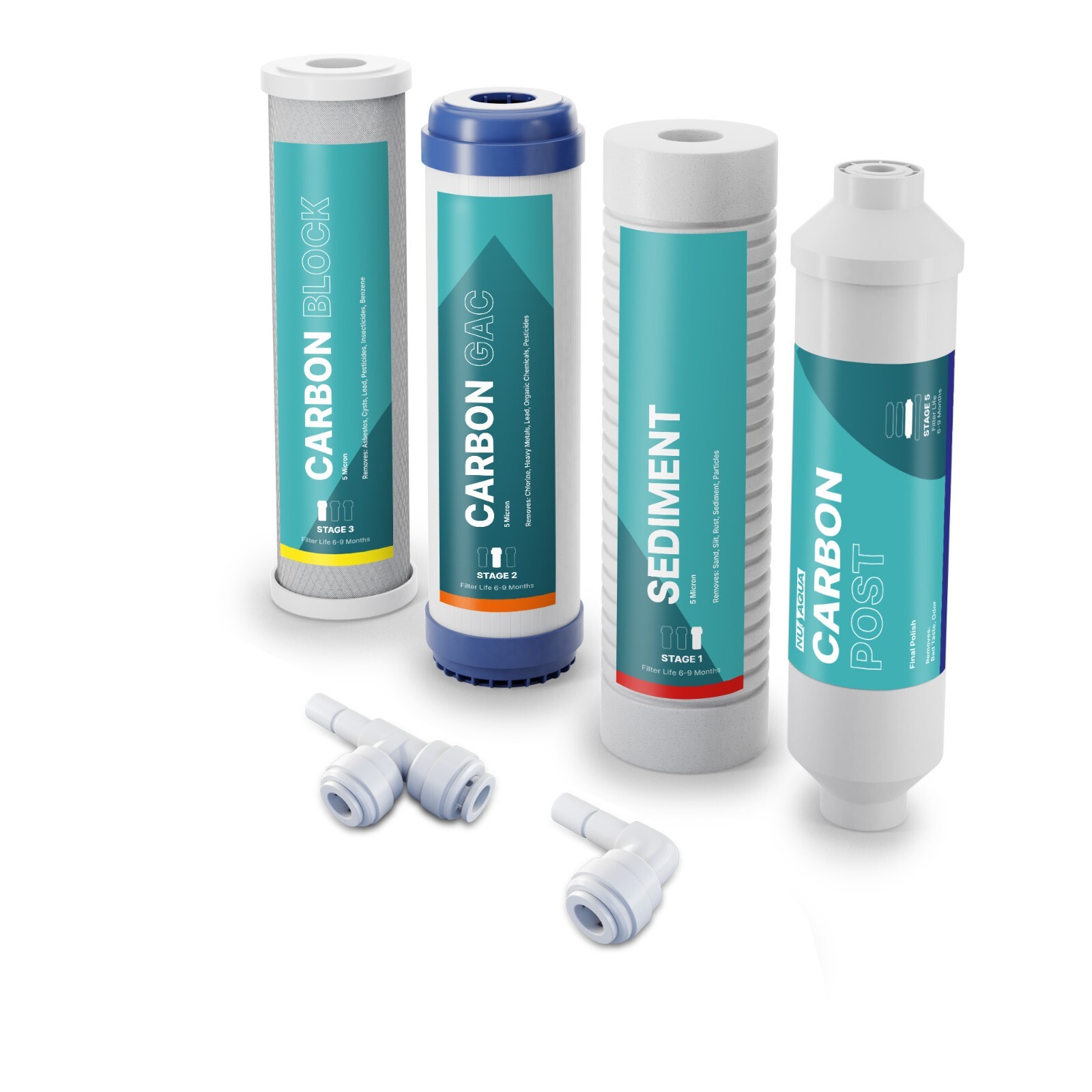 NU Aqua Reverse Osmosis Water Filter System Replacement Sets